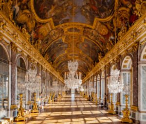 La galerie des glaces du château de Versailles